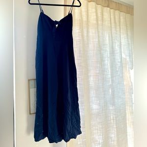 Blue jumpsuit with cute tie on front. Size: M, Brand: Stelen